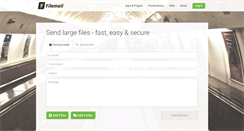 Desktop Screenshot of filemail.com